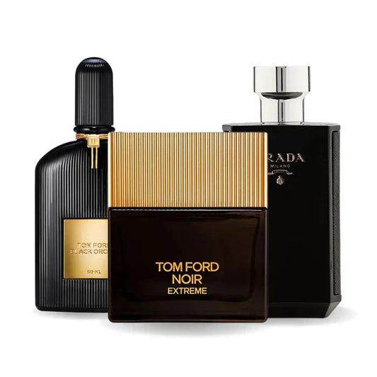 Box of 3 Perfumes: BLACK ORCHID, NOIR EXTREME & PRADA INTENSE 100ml
